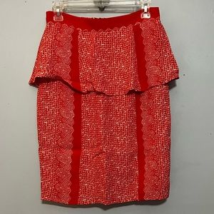 Plenty by Tracy Reece red 4 pencil skirt NWT